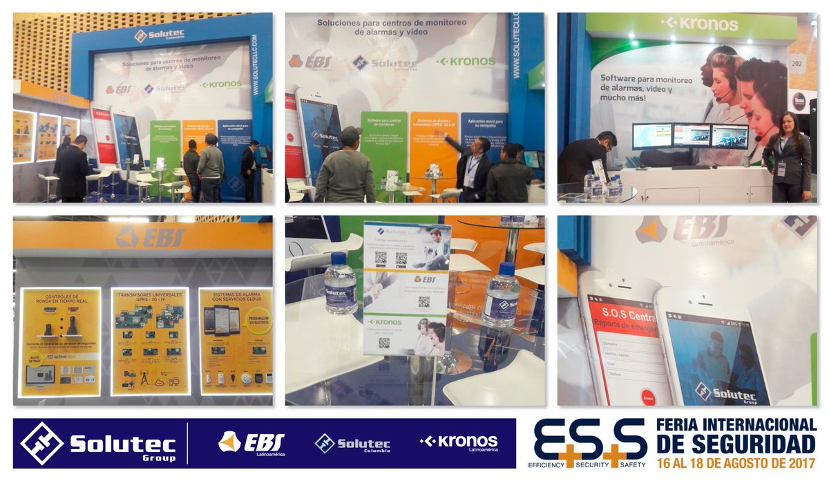SolutecLatam's tweet photo. Damos inicio a la #FeriaDeSeguridadESS donde Solutec Group esta presente en el stand 202. https://t.co/EelM0NvqIB
