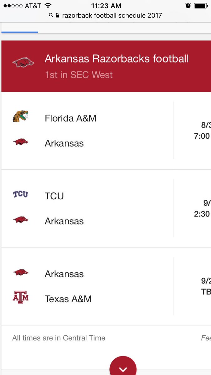 chrisplumlee5's tweet photo. "Arkansas will never be first in the SEC West" https://t.co/CZSdtkgRw5