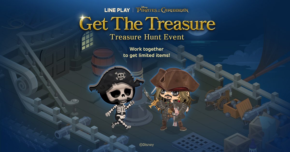 Alicegummy2's tweet photo. Pirates of the Caribbean Event
Use Coins to play, and you'll get amazing exclusive items! Yarr! #LINEPLAY https://t.co/9QrIuM12zB https://t.co/naofF1azHw
