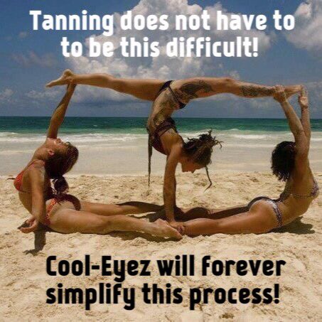 cooleyez2's tweet photo. Cool-Eyes @cooleyez2 were originally designed to shade your eyes from the sun but they will also cool your entire body while suntanning! https://t.co/qhkDSgtvaT