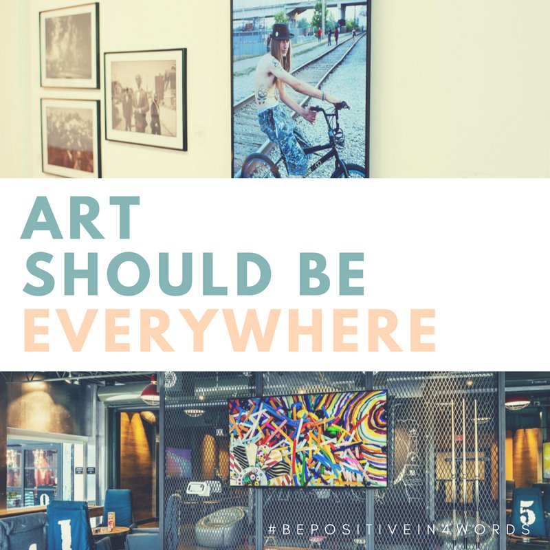 BeDaylighted's tweet photo. #BePositiveIn4Words - ART . SHOULD . BE . EVERYWHERE - https://t.co/HbzIBy0Ap9 - #wednesday #wednesdaywisdom #bedaylighted https://t.co/LwjNEbgvwi