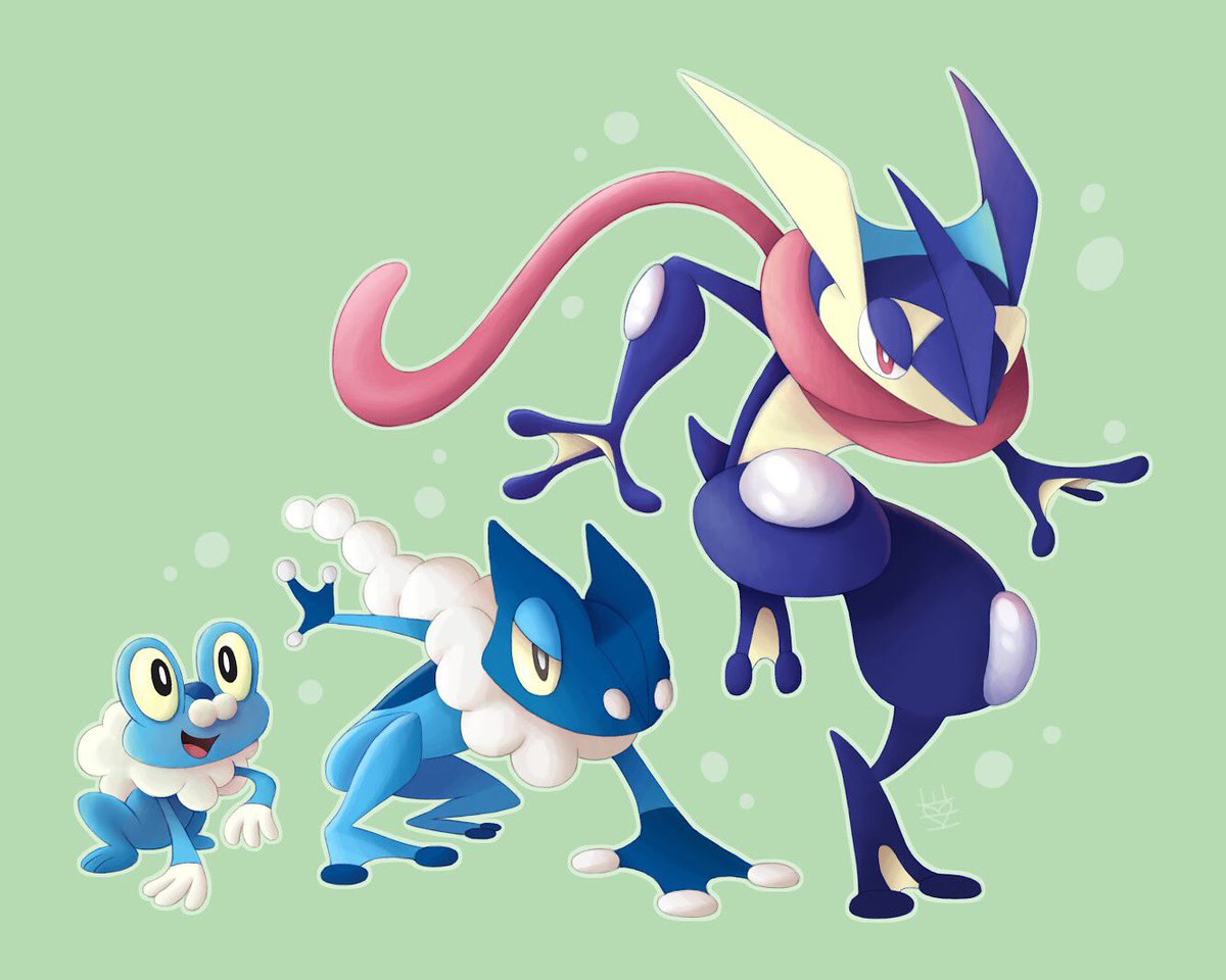 #froakie #greninja #frogadier #pokemonart #froakieevolution.