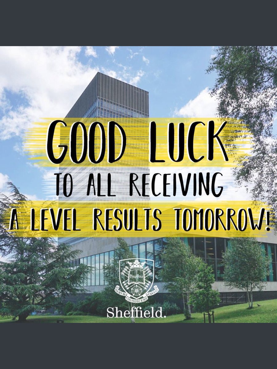 Tomorrow is A level results day! The best of luck and I hope you get what you want. See you in September! 😱