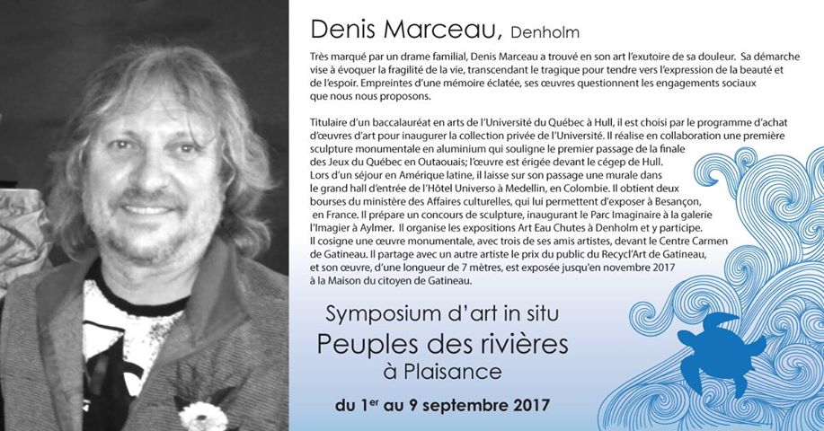 CacpMRC's tweet photo. L'artiste Denis Marceau participe au Symposium d'art in situ de Plaisance! @parcplaisance #outaouaisfun https://t.co/qEnsNBwscZ