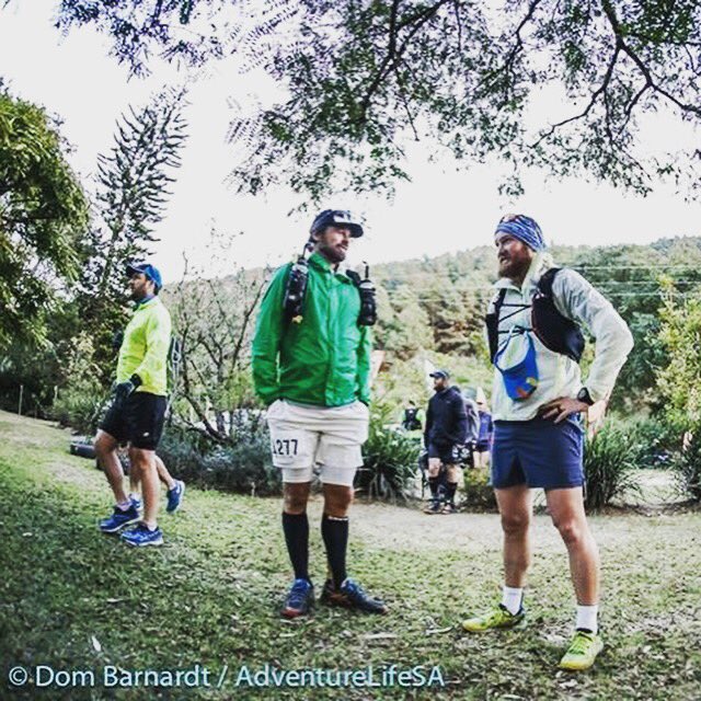 therovingrunner's tweet photo. When 2 #trailbeard runners, adventurers &amp; organizers meet for the 1st time &amp; chat trail @wolkbergtrail ! 📸 Dom Barnard @AdventureLifeSA https://t.co/FGp1uxak7s