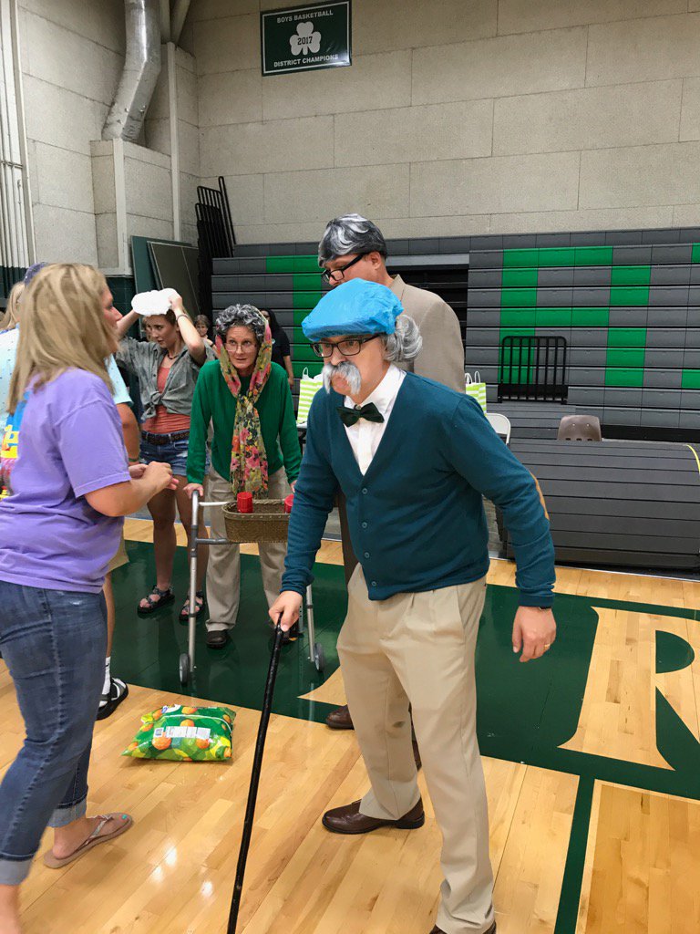 DrChrisEarly's tweet photo. Ernie Krumpf, LHS 1918 senior class president, showed up today to celebrate Lafayette's 100th year. #100YearsStrong https://t.co/pRMmPLjZu3