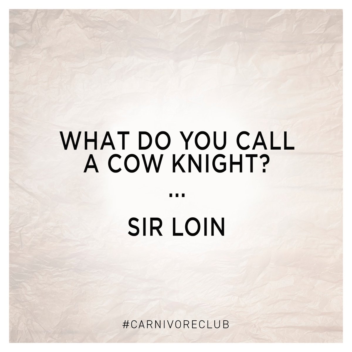 CarnivoreClubUK's tweet photo. A little bit of cheese to get you through the week. A good ol' dad joke.
https://t.co/101CMqQCWq
#Cheesy #Dad #Joke https://t.co/6FLEIs099T