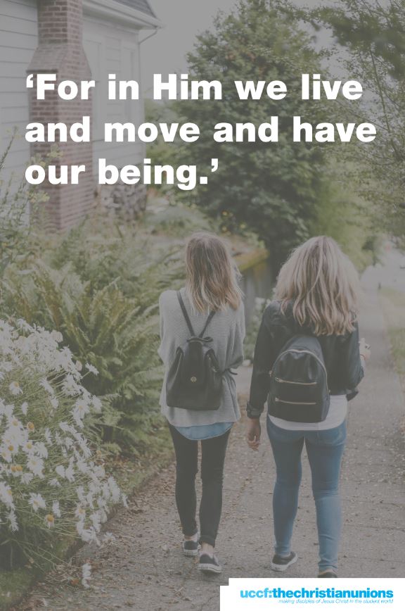 UCCF's tweet photo. Got your results back? Whether they're what you'd hoped for or not, trust God that he has a plan for you and your friends. - Acts 17:28 https://t.co/vUDAc9EV4j