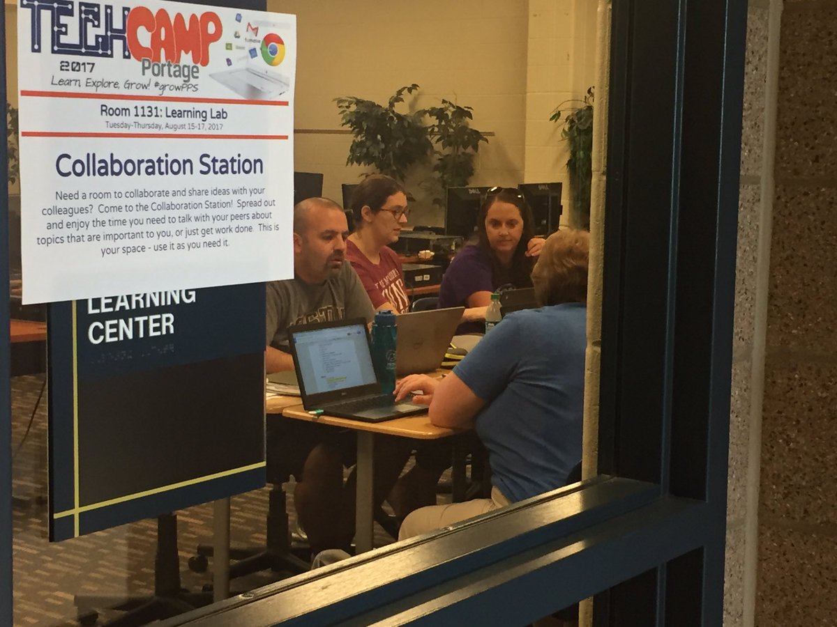 jeswinstanley's tweet photo. Another great day of Ts learning and collaborating @portageschools #PPSTC17 #growPPS https://t.co/mIaDJWAyhd