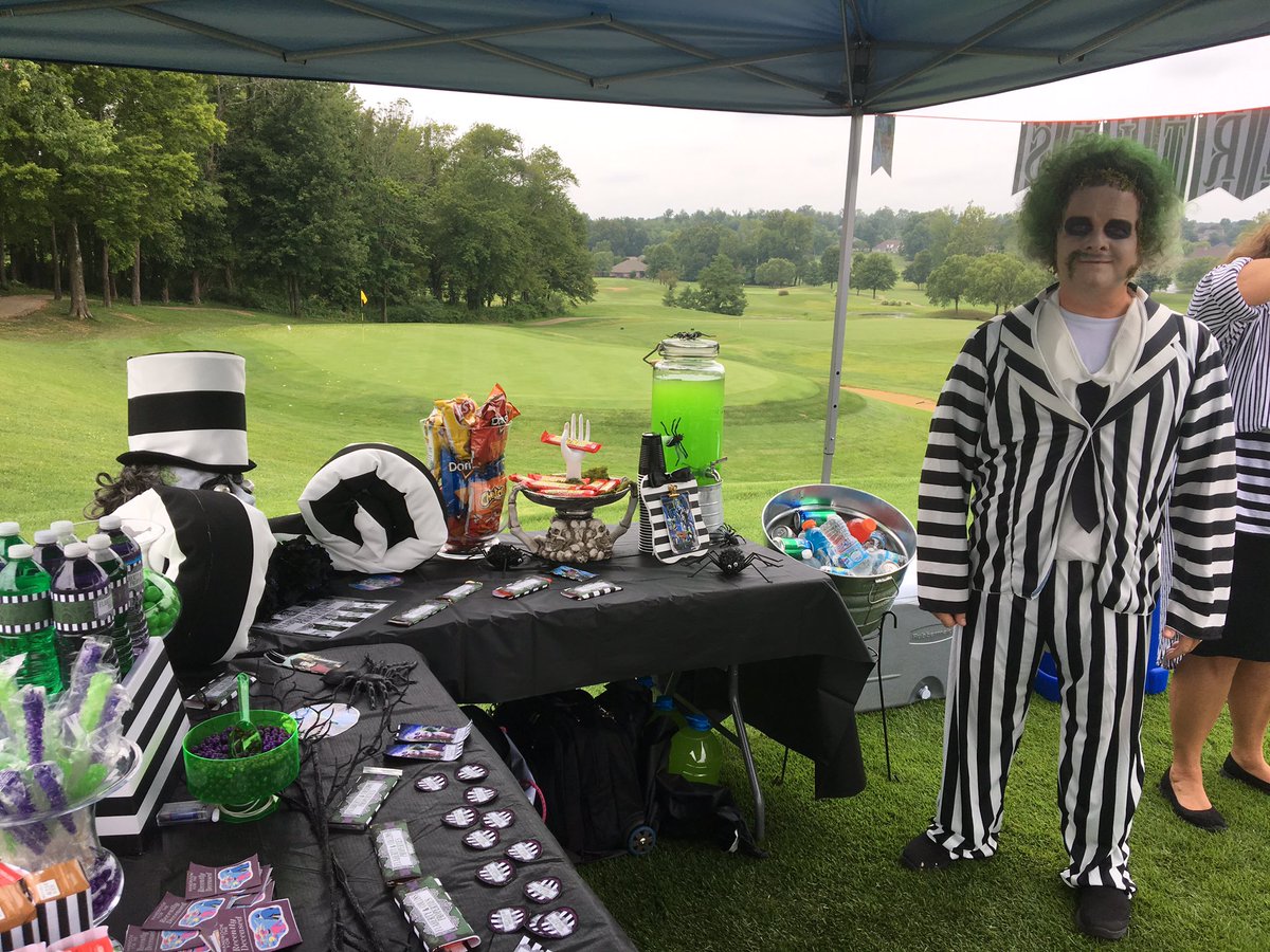 iaaconnect's tweet photo. Thank you @FlahertyCollins for being an overall sponsor at today's @AASI_Evansville golf outing &amp; for the awesome beetle juice themed hole! https://t.co/yp58nQ7vvU