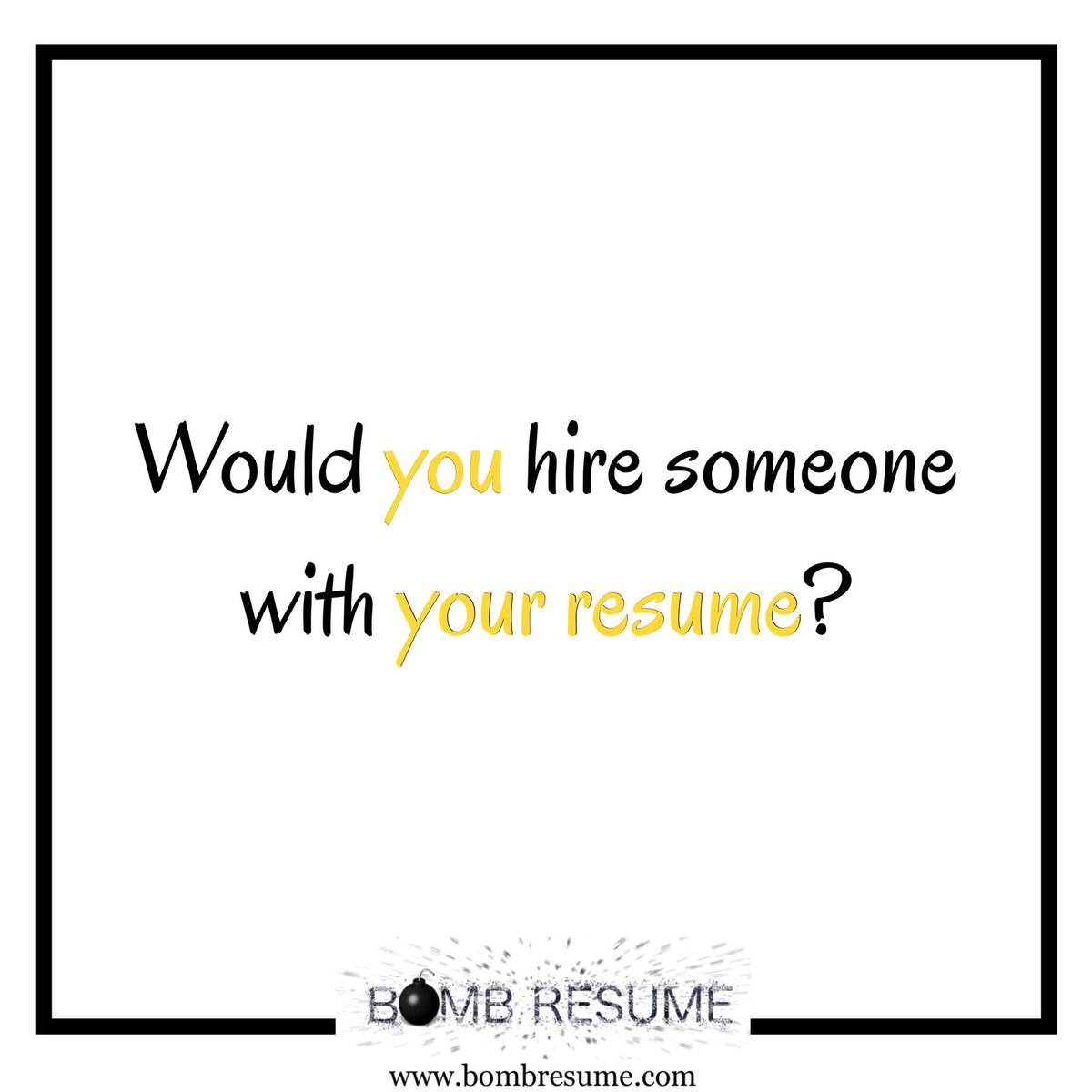 BombResume's tweet photo. Make it BOMB. Get the Job. #BombResume #Resume #ResumeEditing #CustomResume #StudentResume #CoverLetter #NewJob #Hired #Careers #Employment https://t.co/2rllMaGurE