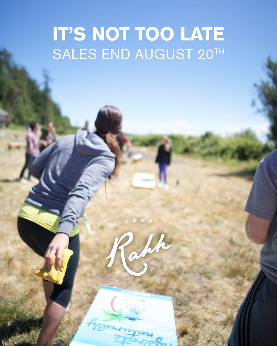 FIVE DAYS LEFT to sign up for Camp! End your Summer right  #camprahh #summercamp #adultsummercamp #seattle camprahh.com/register