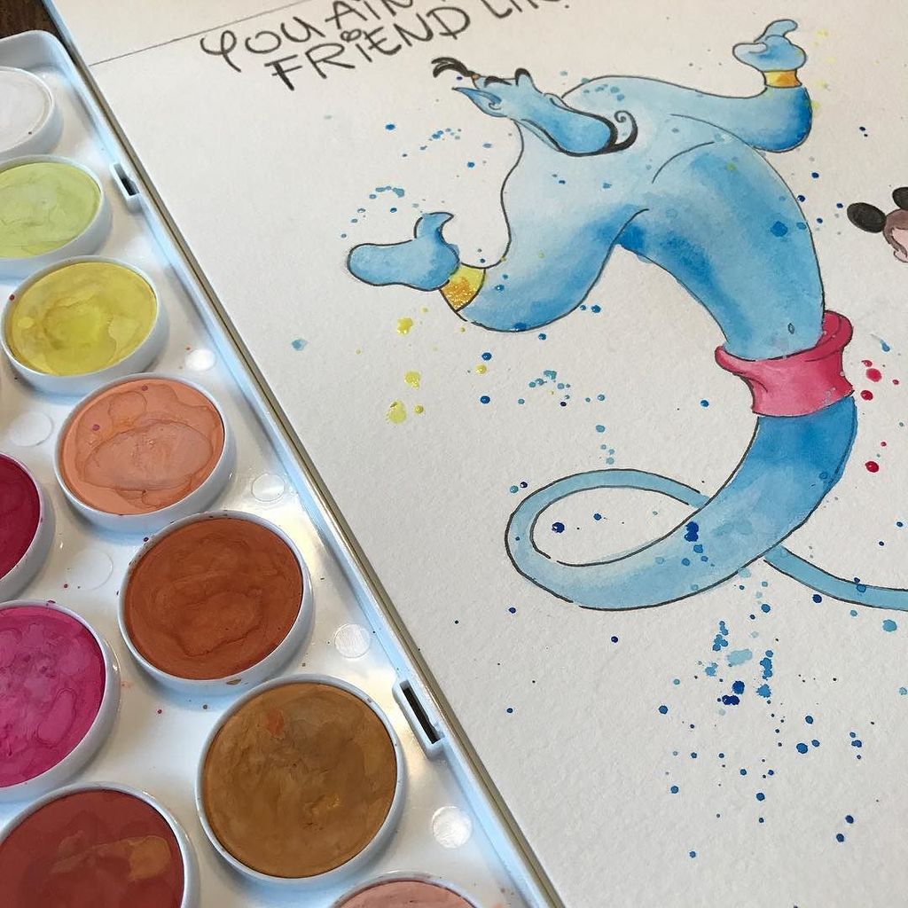 StudioTen16's tweet photo. You ain't never had a friend like me .
.
.
.
#disney #disneyart #disneyworld #magickingdom #adventureland #aladdin #genie #youaintneverhada… https://t.co/lJUw1bezlV