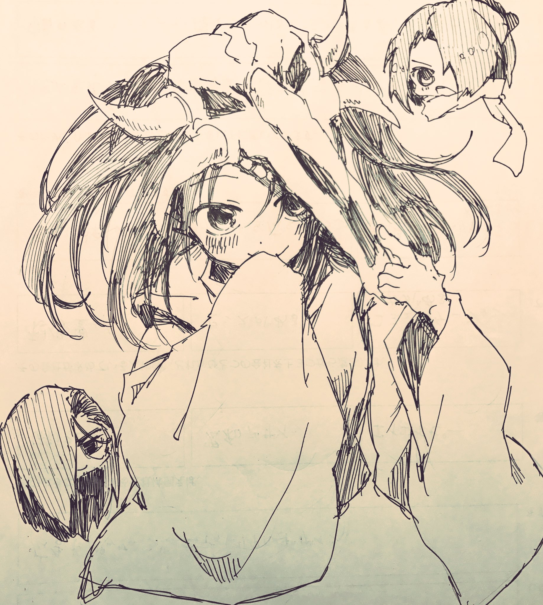 美花鈴蘭 5 2あ3 ぬらりひょんの孫より馬頭丸ちゃん と牛頭と牛鬼さま 美花鈴蘭 5 2あ3 ぬらりひょんの孫より馬頭丸ちゃん と牛頭と牛鬼さま