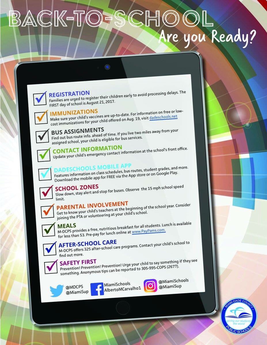 nby_eagles's tweet photo. Excited for your child’s first day @MDCPS? Our Back-To-School checklist will help families be #MDCPSReady.
  https://t.co/RGxNdlZ9Lj … https://t.co/whDPBhFO9D