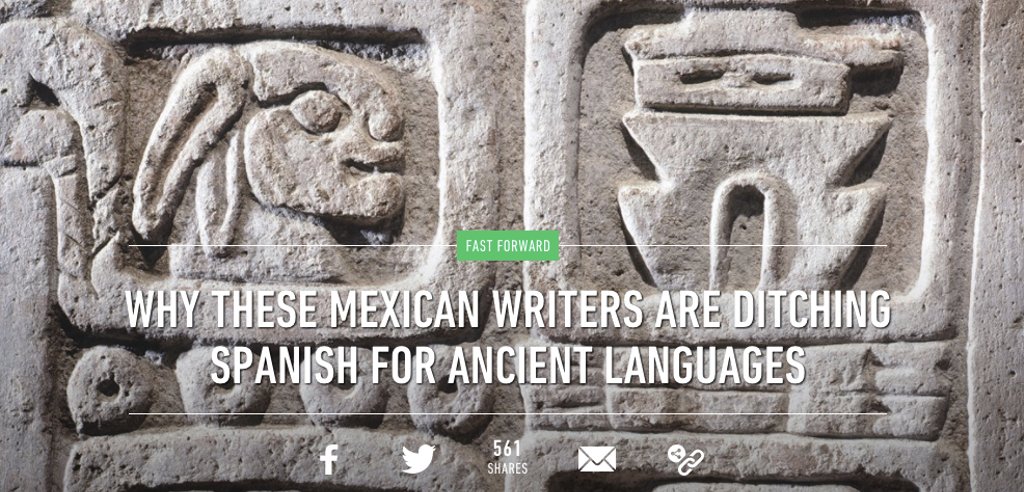 mmmmmaterial's tweet photo. An note on a new generation of Mexican writers, writing in indigenous languages ๐ #Mexico #MaterialRecommends https://t.co/px1KvFF9Go https://t.co/6YXqZxLQVk