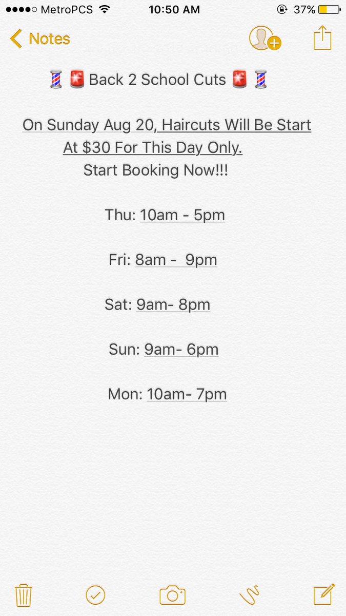 motjaime's tweet photo. Schedule For The Rest Of The Week💈🔪 https://t.co/JdMwn187tr