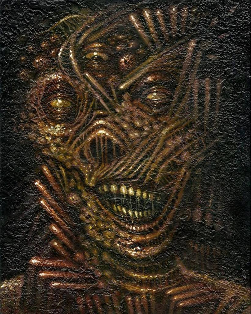 curseddeath's tweet photo. Did a small painting in between projects, experimenting with texture and creation/ destruction
8"x10" oil on panel
#jasonbarnett #curseddโฆ https://t.co/MgTbouC4II