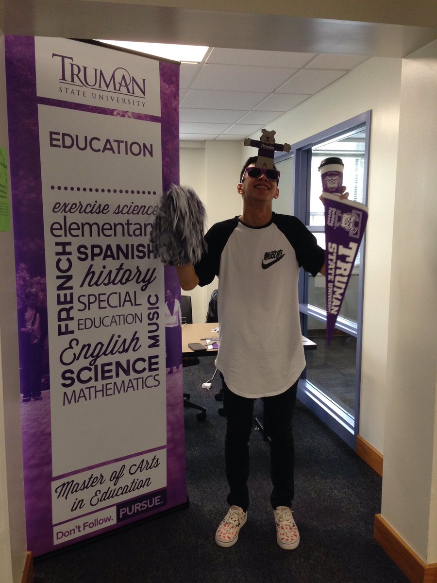TrumanEDdept's tweet photo. Meet Devin, a future teacher who will be living in our Learning and Living Community this year. #TrumanMoveIn https://t.co/raSYd9deJT