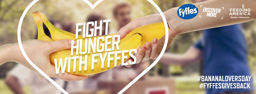 pgrocer's tweet photo. Banana Lovers Day Aug 27th: @Fyffes_Na donates 20 pounds of fresh bananas for each #FightHungerWithFyffes or #BananaLoversDay social post https://t.co/JYy41bXYb7