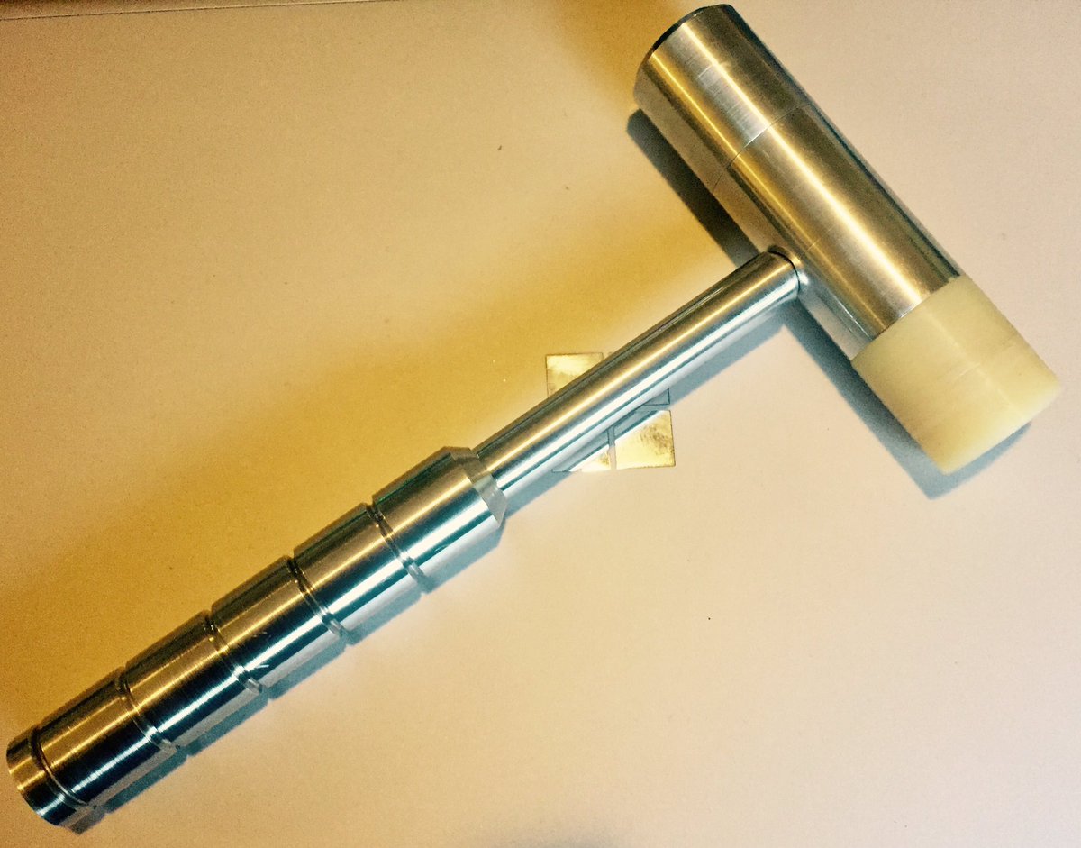 teppoaa's tweet photo. Some #machining with my #lathe today! Made a machinist's hammer 😄👍 https://t.co/67jhei8eAg