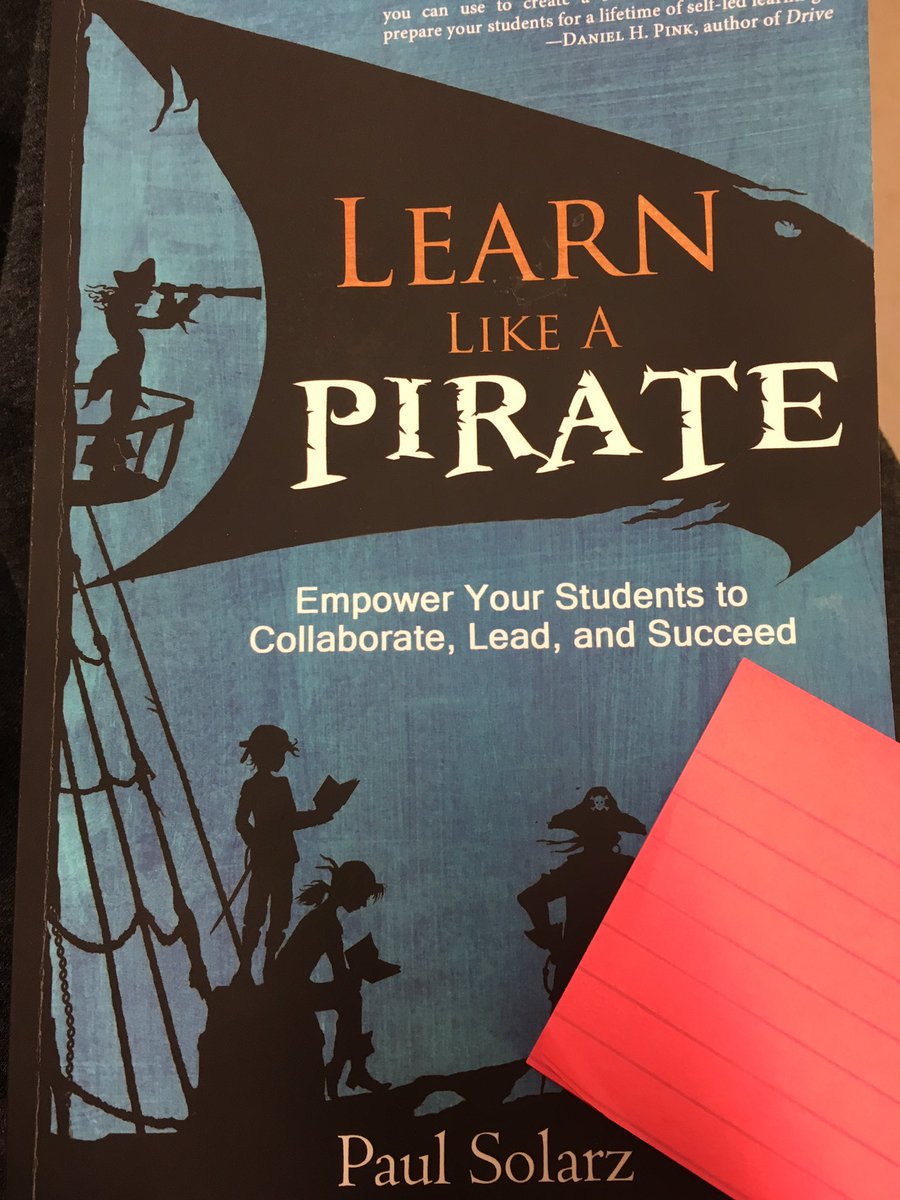 Final summer read!! #learnlikeapirate #studentledclassrooms