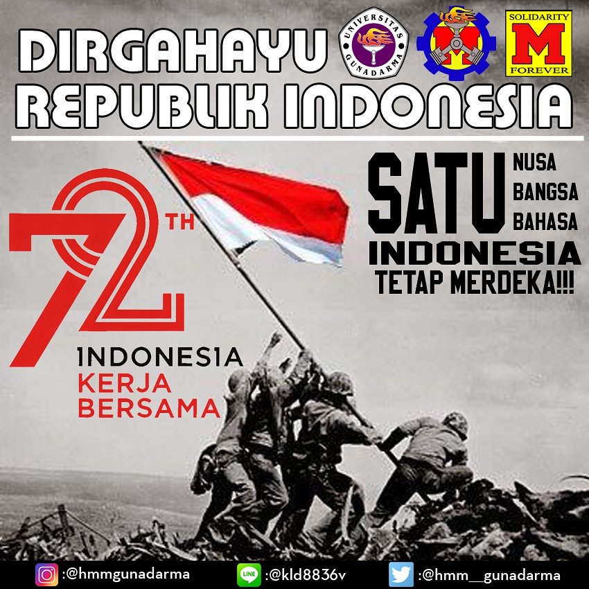 Dirgahayu Republik Indonesia yang ke-72TH
