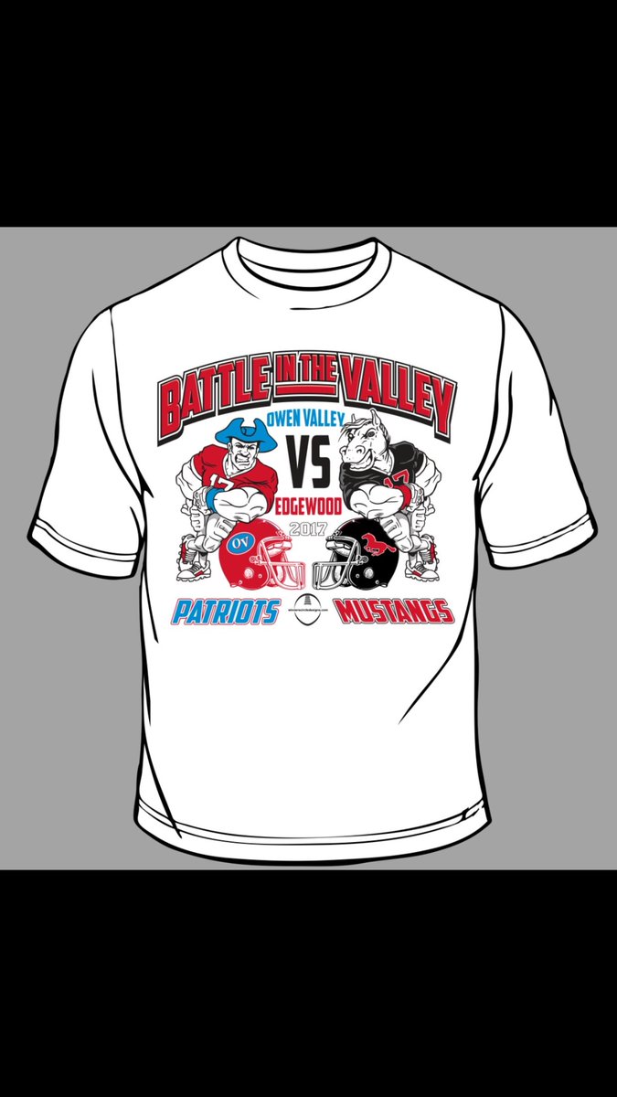 OVHS_FCCLA's tweet photo. It's that time of year again! The Edgewood vs Owen Valley game is September 8th! Make sure you get your shirt! Only $15😊 https://t.co/RjTL7iQubx