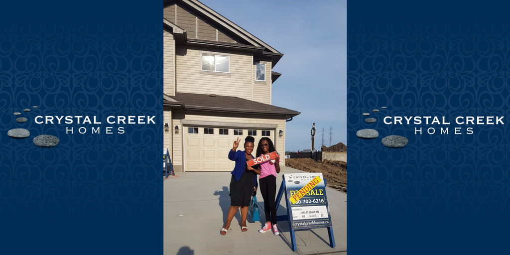 CONGRATULATIONS to our newest homeowners in Laurel Crossing.
 Anique Kinouani with her daughter.