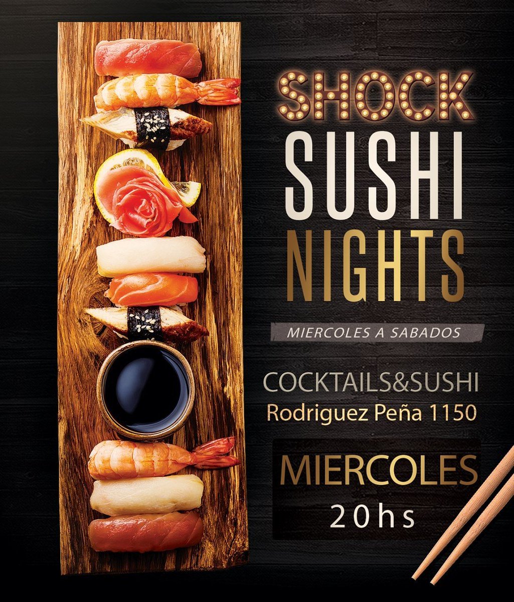 ShockBarBsAs's tweet photo. Hoy los esperamos con el mejor Sushi https://t.co/zFYL0VUkzO
