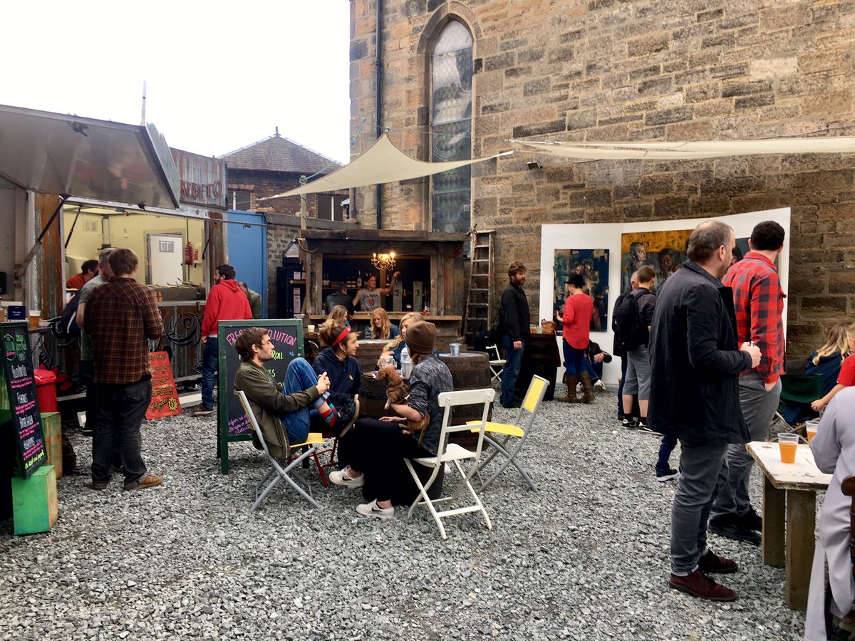 OffTheWalk1's tweet photo. Successful opening for #offthewalk.Join us this week for more #streetfood #art #music &amp; #film along with #craftbeer and delicious #cocktails https://t.co/GBxFwfbOsb