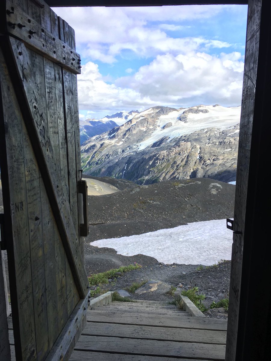 JonBrassow's tweet photo. Severe weather shelter near the end of #HardingIceField trail. #ExitGlacier #Alaska https://t.co/c75K7hMrHF