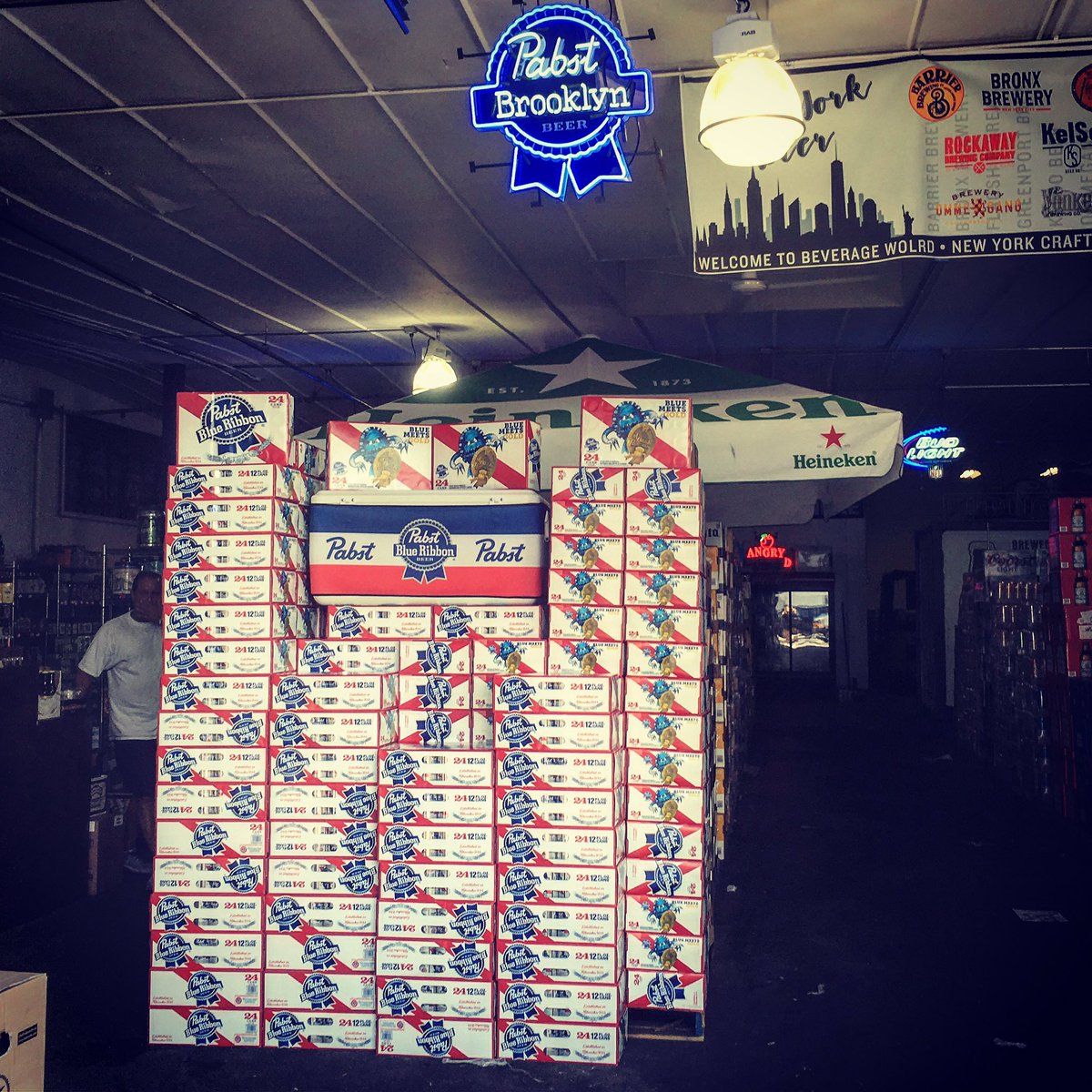 New #pabst display up at in #brooklyn
