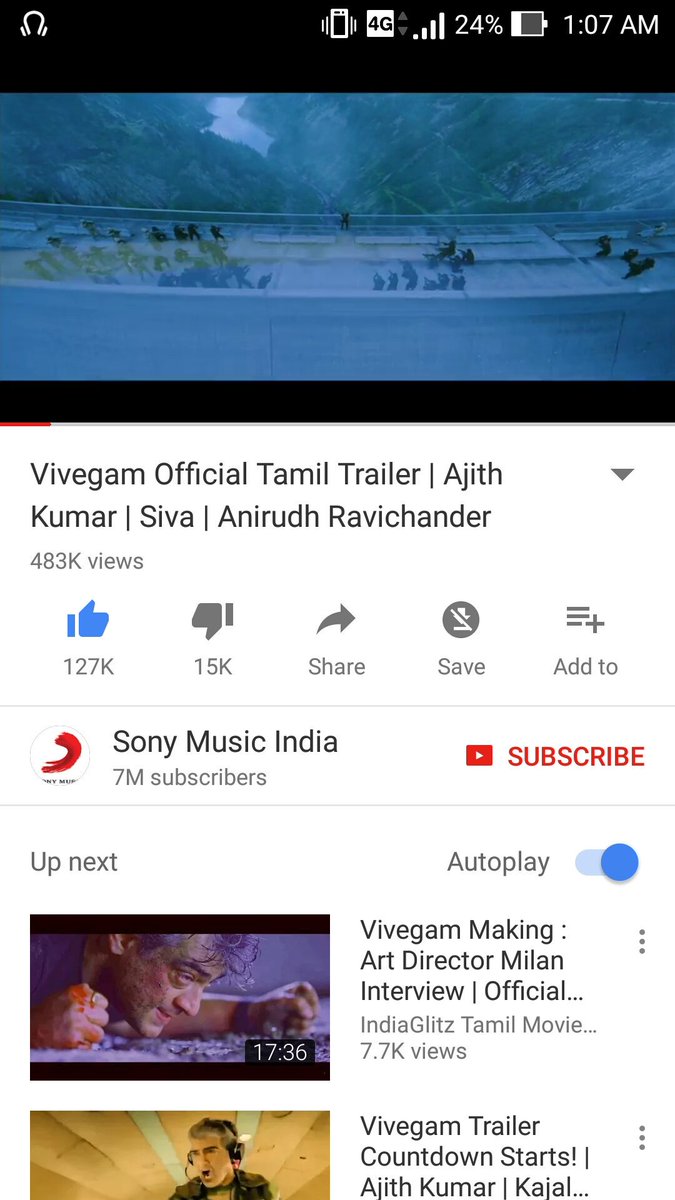 Yoyosamson's tweet photo. 1hr #127k likes #483k+ views๐ #VivegamTrailer #veralvl #VivegamTrailerStormAt12AM #ThalaAjith @directorsiva @AntonyLRuben #veralevel #Thala๐ https://t.co/mosCp7hH6p