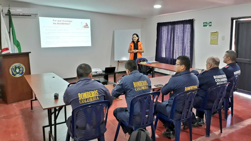bomberopitalito's tweet image. #COPASST del @bomberopitalito es capacitado en el tema investigación incidentes y accidentes de trabajo por @PositivaCol