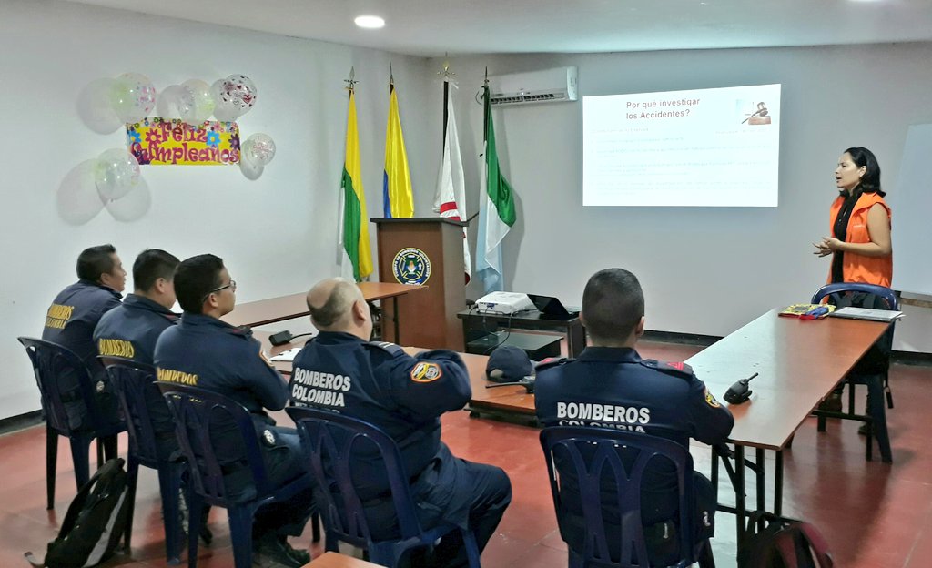 bomberopitalito's tweet image. #COPASST del @bomberopitalito es capacitado en el tema investigación incidentes y accidentes de trabajo por @PositivaCol