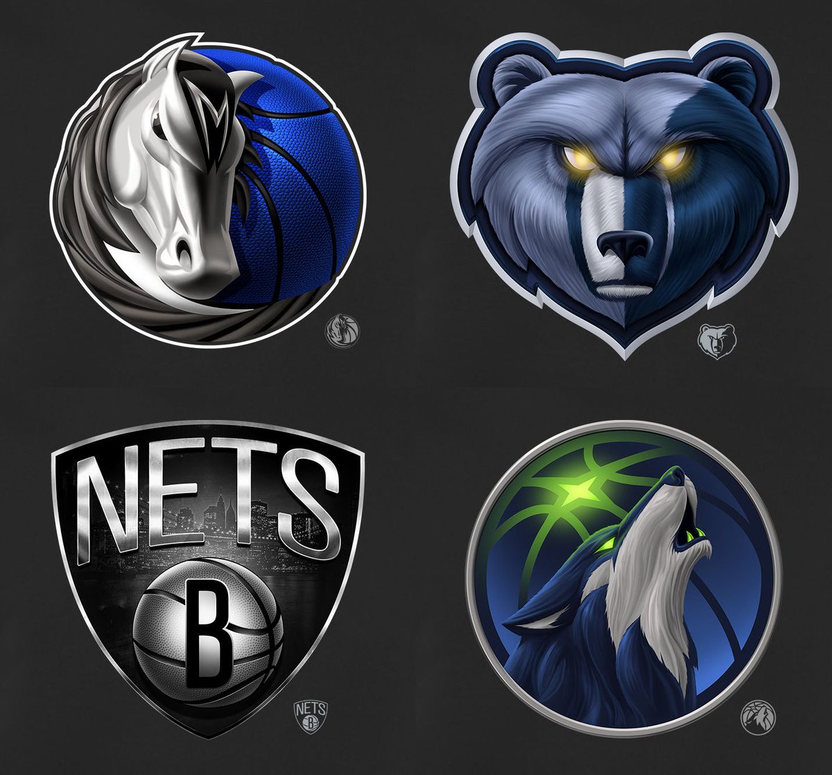 Conrad Burry Must See Some Amazing 3d Illustrations Of Nba Logos From The Fanatics Midnight Mascot Series Check The Rest T Co Vl5jtcvc T Co Azwlv3e8x8