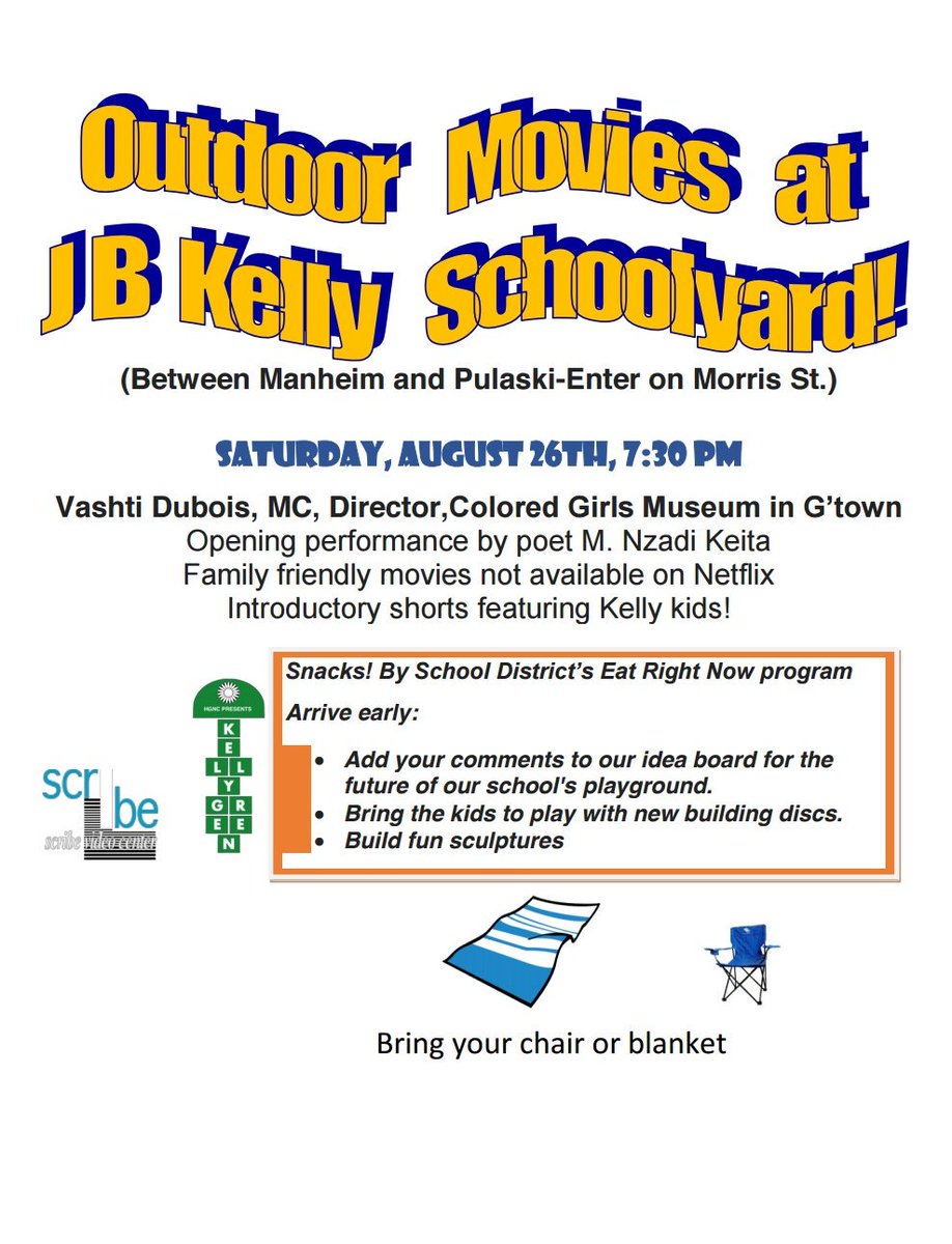 JohnBKellyES's tweet photo. ๐ฅ๐Movie Night at John B. Kelly in collaboration with our community partner, @KellyGreenProj #JBKrocks https://t.co/2YKmXKUcWb