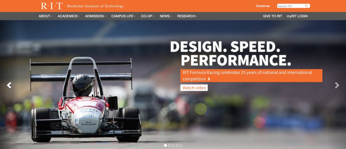 rit_racing's tweet photo. We're @RITtigers homepage famous! 😍🏎💨 #ritracing #rochesterit #ritclubfair #wemakeengineers https://t.co/VWMcxms7WN