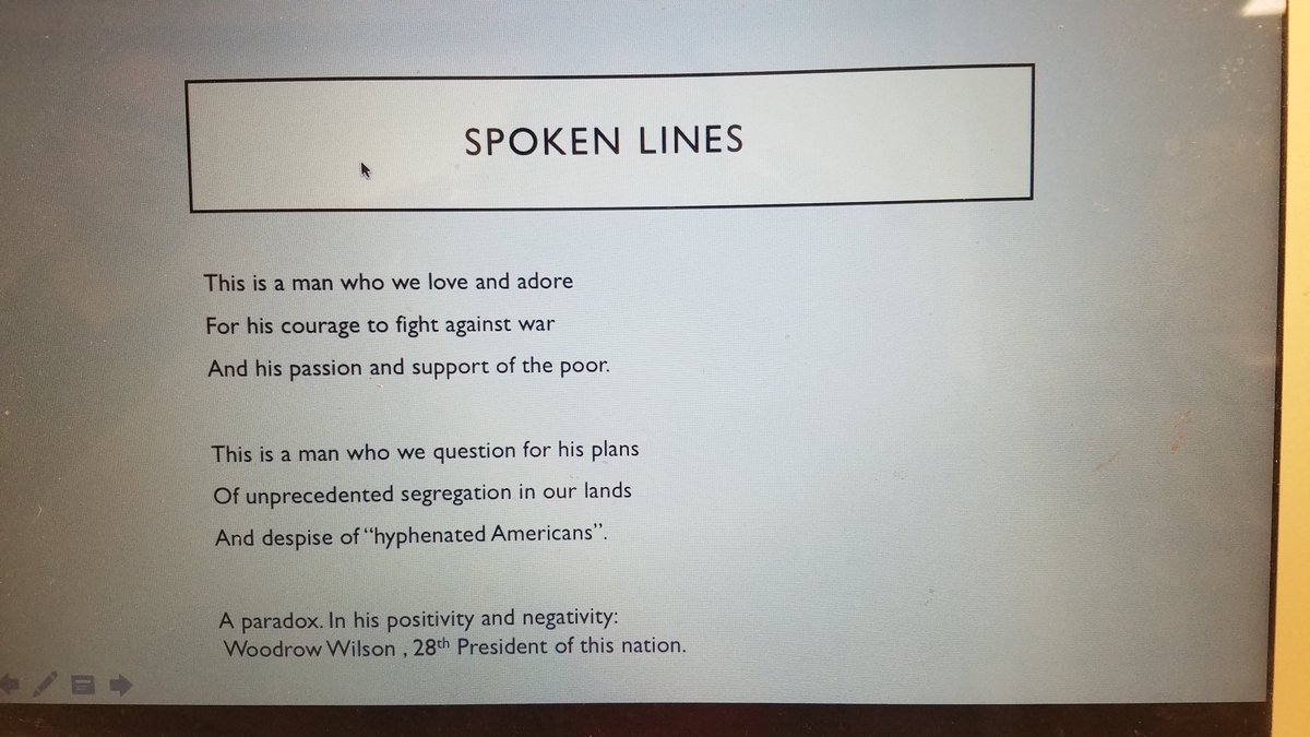 MelanieShedd's tweet image. @stevenhenn &amp;amp; I doing a 35-minute #Inquiry unit on #WoodrowWilson with @brianpete.  #PrinPD #PrinTeachersOnFire #EverdayPBL @RFATeachPD