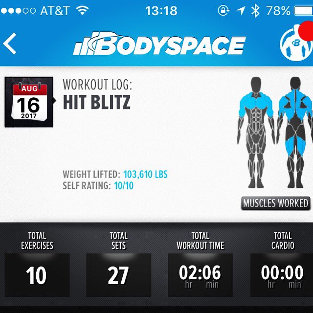 bwrighteousfit's tweet image. I'm trying @jimstoppani's #FullBody #HITBLITZ After 5 days of #GIANTsets this should be as fun! @bodybuildingcom #BestSelf #workout #fitness