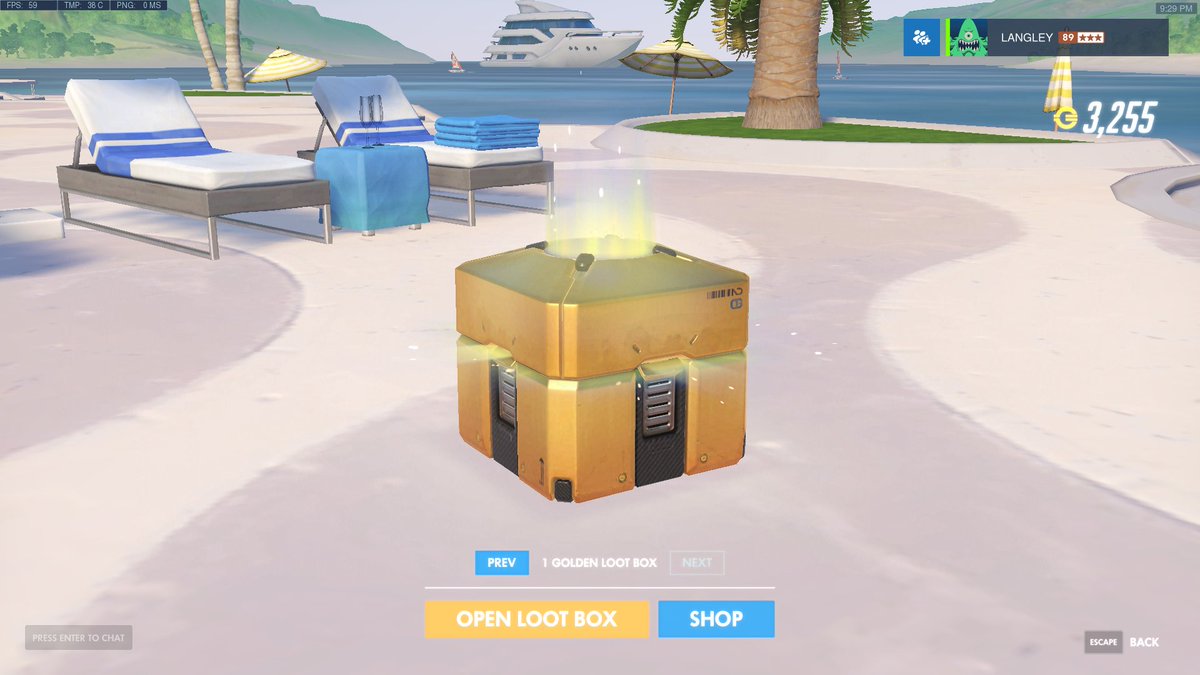 AdamArticuno's tweet photo. Remind me to never open my golden loot box ever @PlayOverwatch it's too glorious... 😍 #Twitch #TwitchPrime #Overwatch #GoldenLootBox https://t.co/z4DQKj5neY