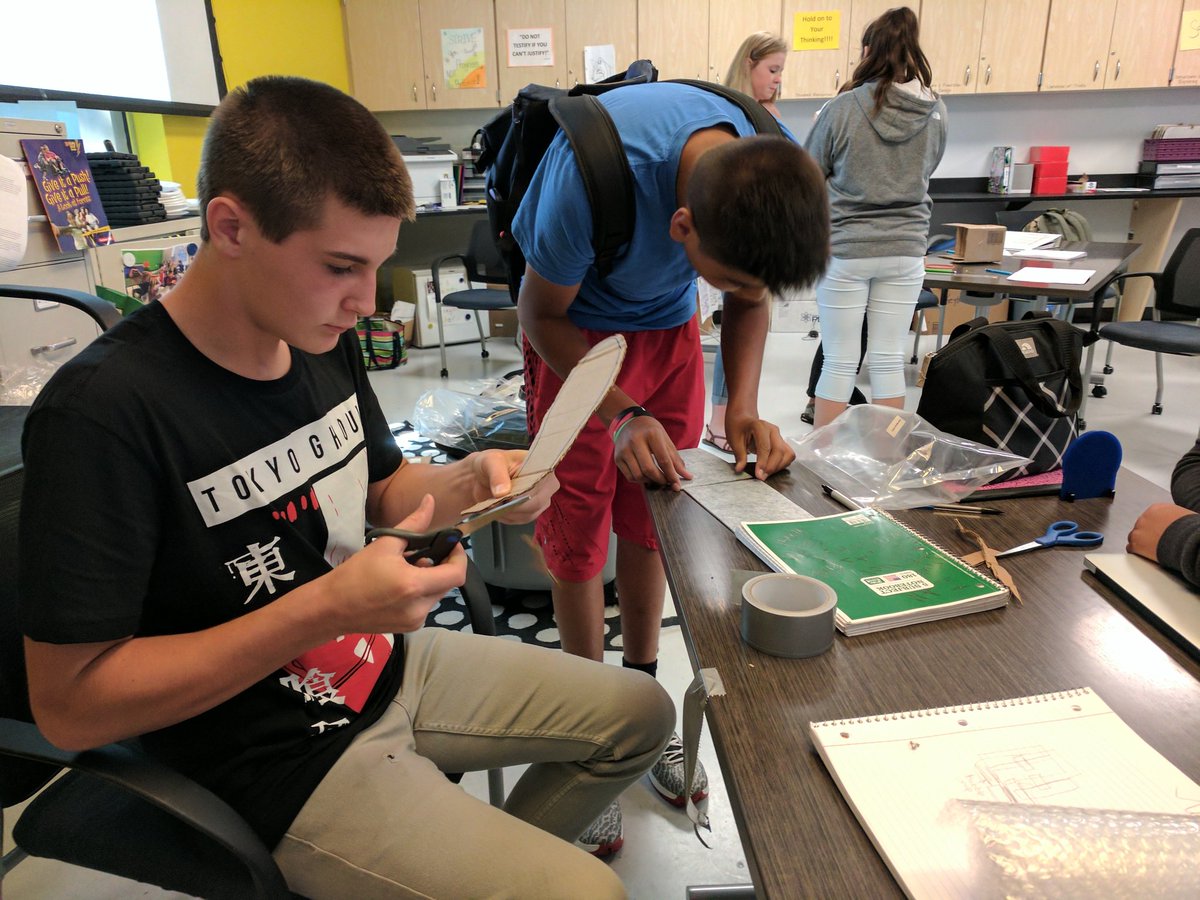 mrskbholder's tweet photo. Students designing an Ankle Foot Orthosis for kids with CP. @EminenceSchools #PLTW #teamworkmakesthedreamwork #instantdesignchallenge https://t.co/Gh9PkwUpdE