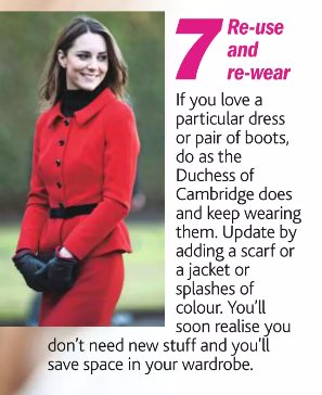 NotRollergirl's tweet image. This is from a collection of money saving tips in Take A Break. Why not wear your clothes more than once?