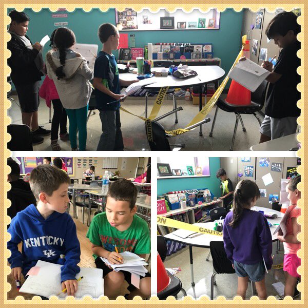 read2learn4life's tweet photo. 4th grade detectives making inferences🕵️🕵🏽🕵️‍♀️🕵🏽‍♀️🕵🏼‍♀️🕵🏼! @BGISDgaryfields @bgdishman https://t.co/C9gusJYCmk