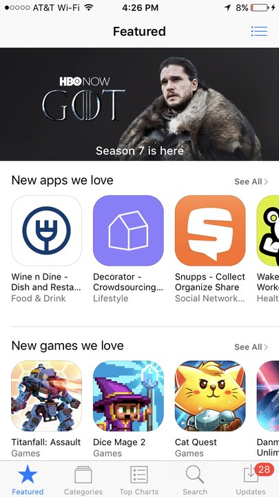 <a href="/winendineapp/">WineNDine</a> CURRENTLY FEATURED IN THE APP STORE! WHOA! <a href="/kitharingtoncom/">Kit Harington Online</a> making us look GREAT!