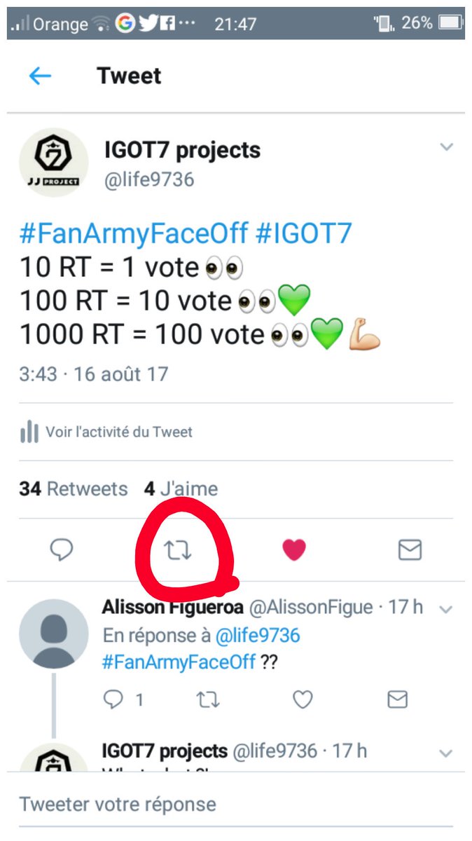 life9736's tweet photo. @AlissonFigue #fansarmyfaceoff #IGOT7
this https://t.co/CUs8yOGxCw
