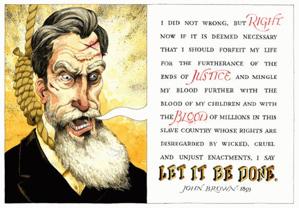 andrewkoebbe's tweet image. If I had 1/10th of John Brown&apos;s courage... Art by @hendrixart
