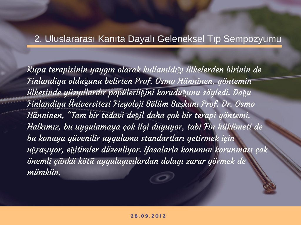2. Uluslararası Kanıta Dayalı Geleneksel Tıp Sempozyumu