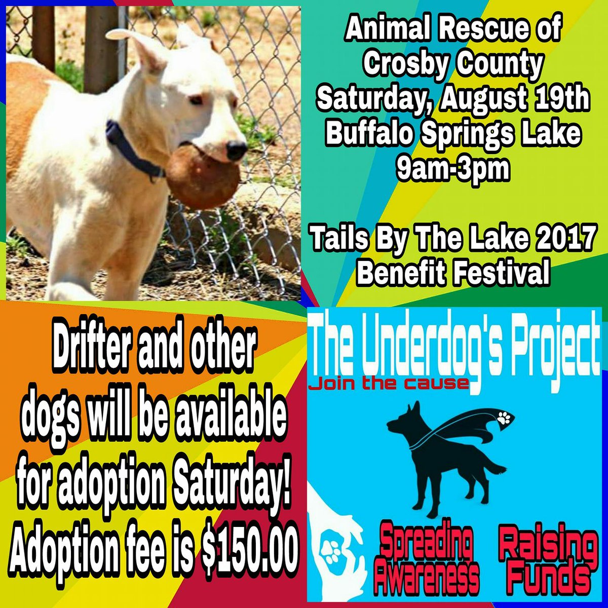Underdogs_LBK's tweet photo. @ARCC_TEXAS will also be out on Saturday with dogs available for adoption! Come on out and find your new best furfriend. https://t.co/GmHG8a4Zuw